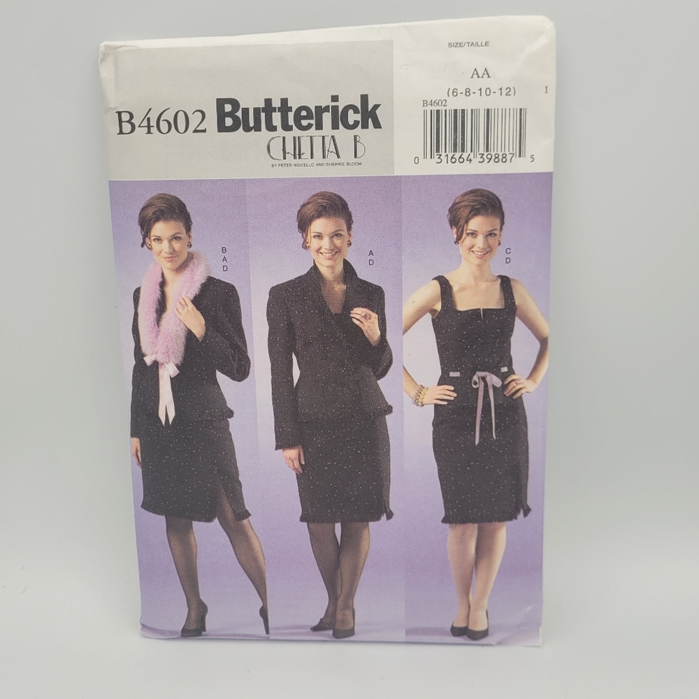 UNCUT Butterick Chetta B Skirt Jacket Top Sewing Pattern